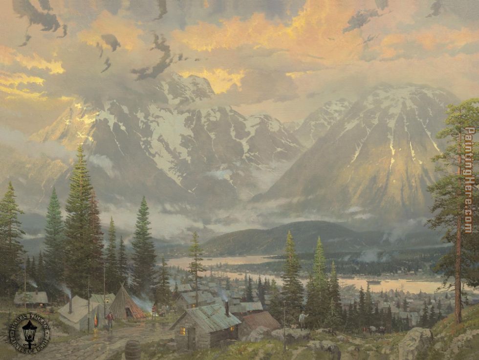 Great North painting - Thomas Kinkade Great North art painting